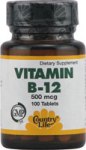 VITAMIN B-12 500 MCG 100 TABS