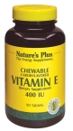 CHEWABLE E 400 CAROB FLAVOR 90 TABS