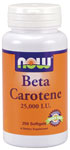 Nat Beta Carotene Mixed 25000iu 100 softgels