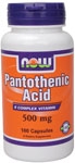 PANTOTHENIC ACID 500MG 100CAPS