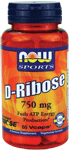 D-Ribose 750mg 60Vcaps