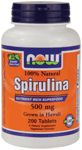 Spirulina Organic 500mg 200 Tabs