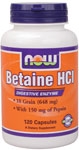 Betaine HCI 10 Grain 150mg Pepsin 120 Caps