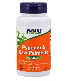NOW PYGEUM & SAW PALMETTO 60 SOFTGELS