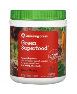 AMAZING GRASS GREEN SUPERFOOD BERRY 8.5 OZ (240G)