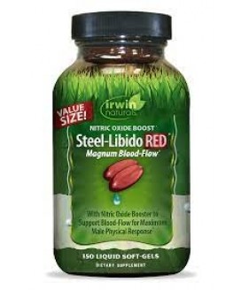 IRWIN NATURALS STEEL-LIBIDO RED 150 LIQUID SOFT-GELS 